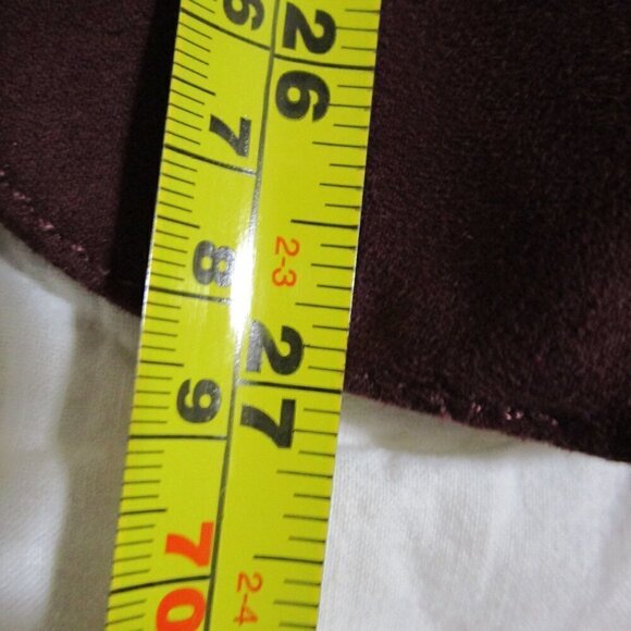 Cold Water Creek women's size L, Maroon Ultra Suede jacket, long sleeves, lined - Picture 12 of 16